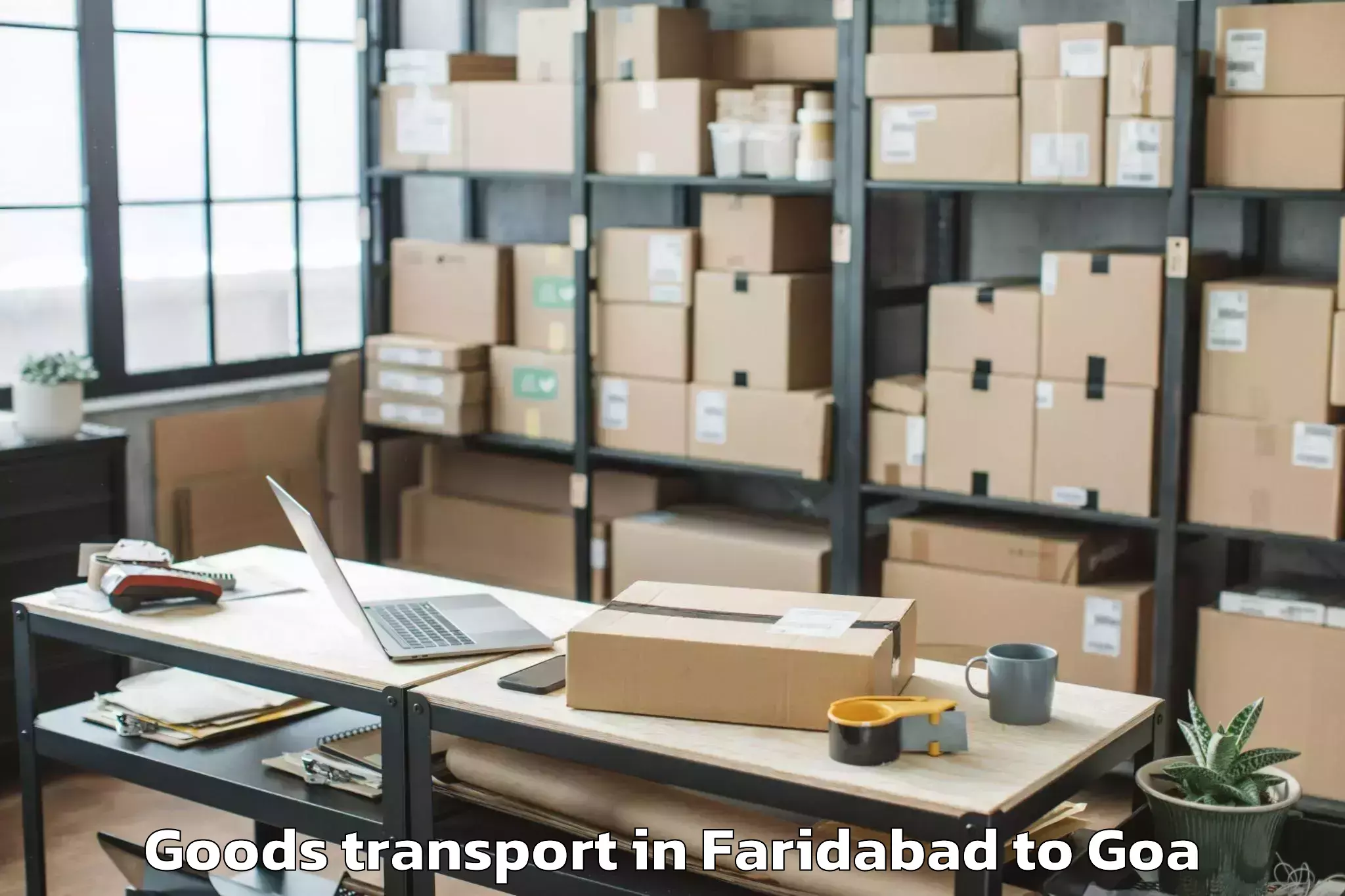 Hassle-Free Faridabad to Mapusa Goods Transport